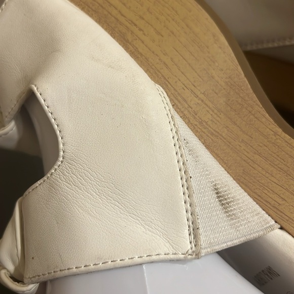 Sam & Libby Indie White Knot Platform Sandals Y2K Boho Retro Size 6 - Picture 8 of 16